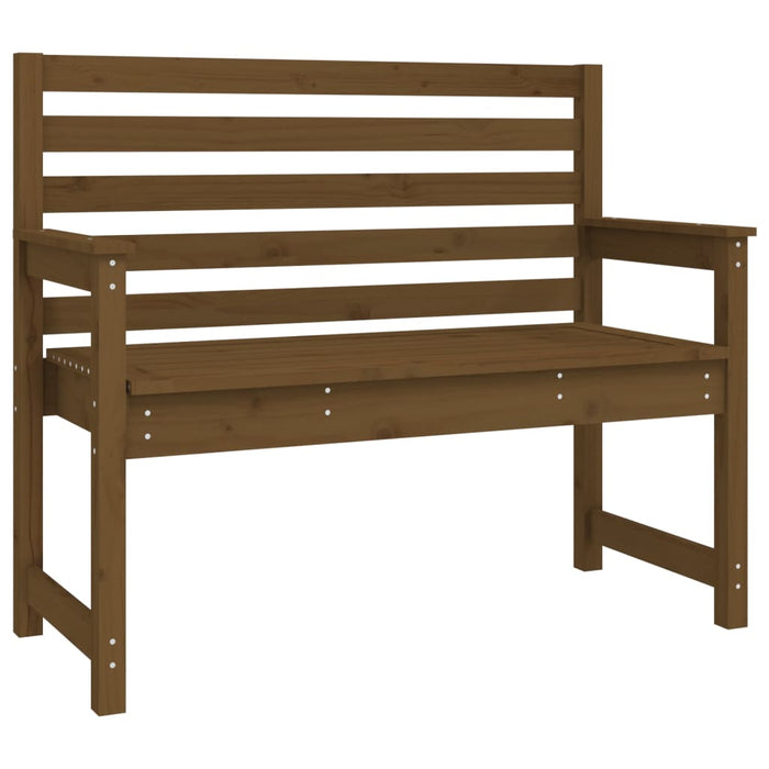 4-tlg. Garten-Essgruppe Honigbraun Massivholz Kiefer