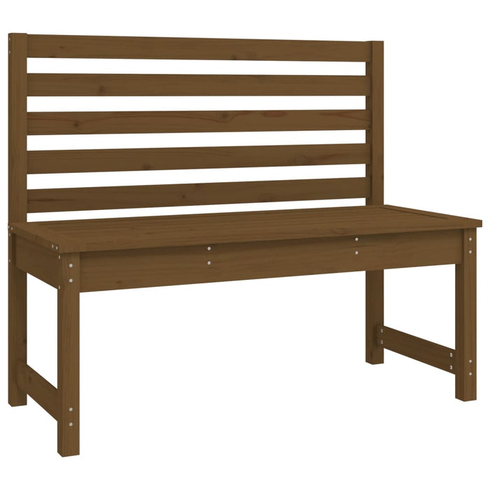 4-tlg. Garten-Essgruppe Honigbraun Massivholz Kiefer