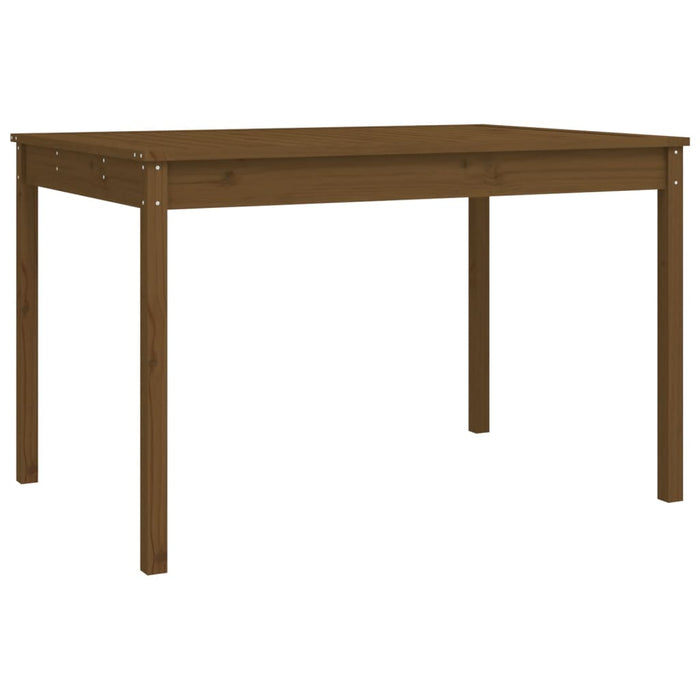 4-tlg. Garten-Essgruppe Honigbraun Massivholz Kiefer