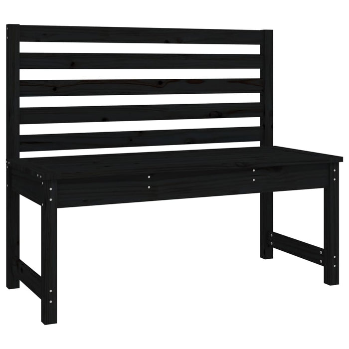 4-tlg. Garten-Essgruppe Schwarz Massivholz Kiefer