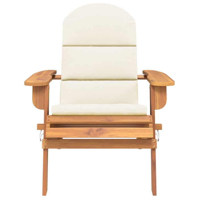 Adirondack garden chair with solid acacia wood cushion