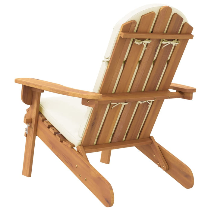 Adirondack garden chair with solid acacia wood cushion