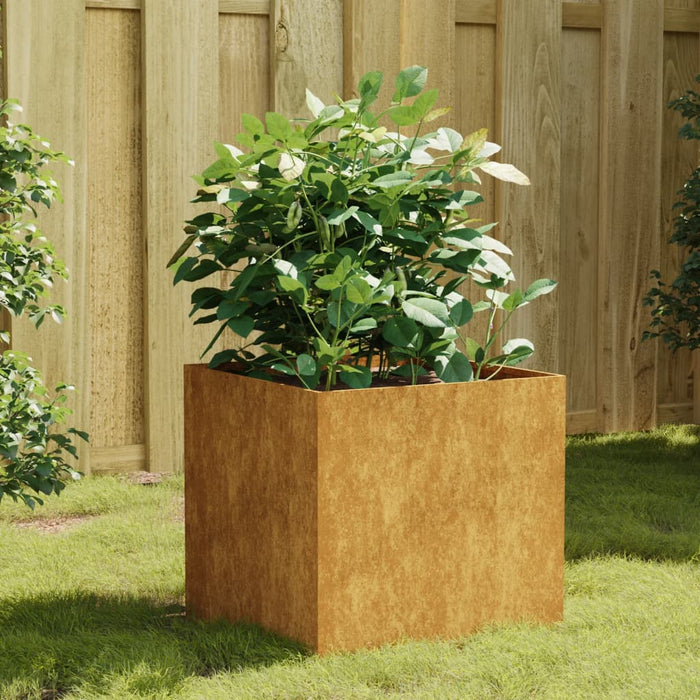 Plant pot 40x41x40 cm Corten steel