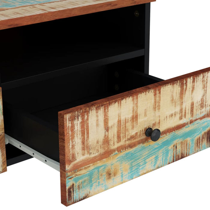 Coffee table 80x54x40 cm reclaimed solid wood &amp; wood-based material
