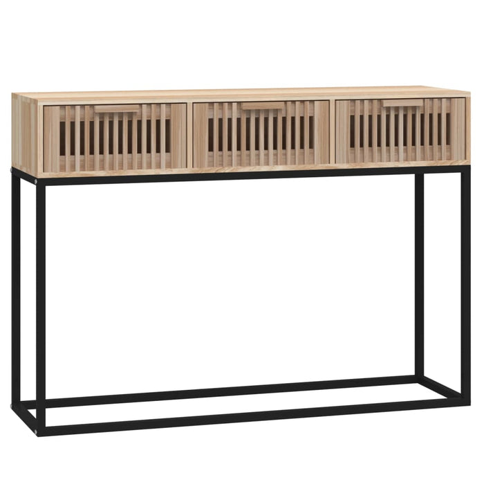 Console table 105x30x75 cm made of wood and iron