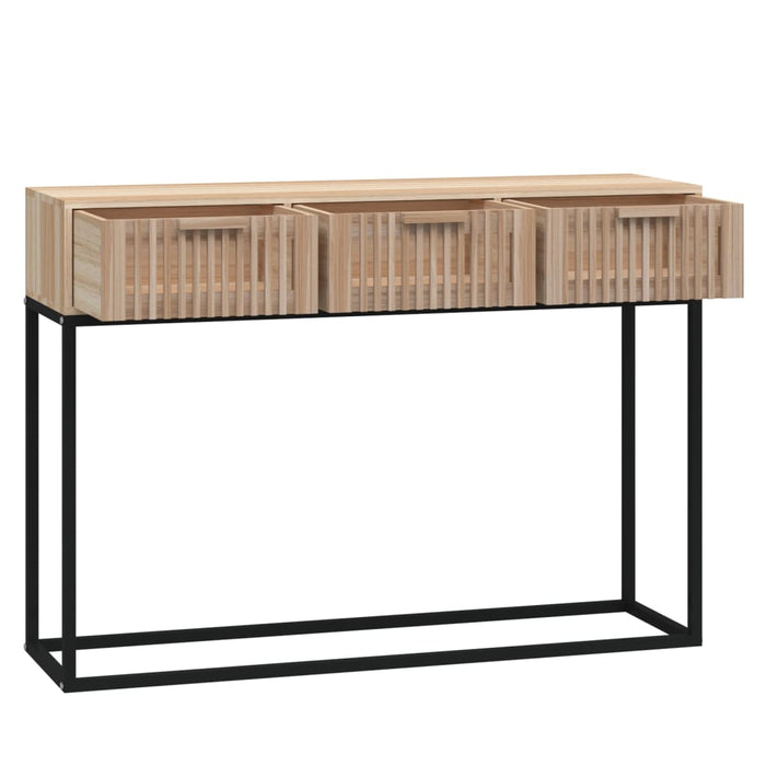 Console table 105x30x75 cm made of wood and iron
