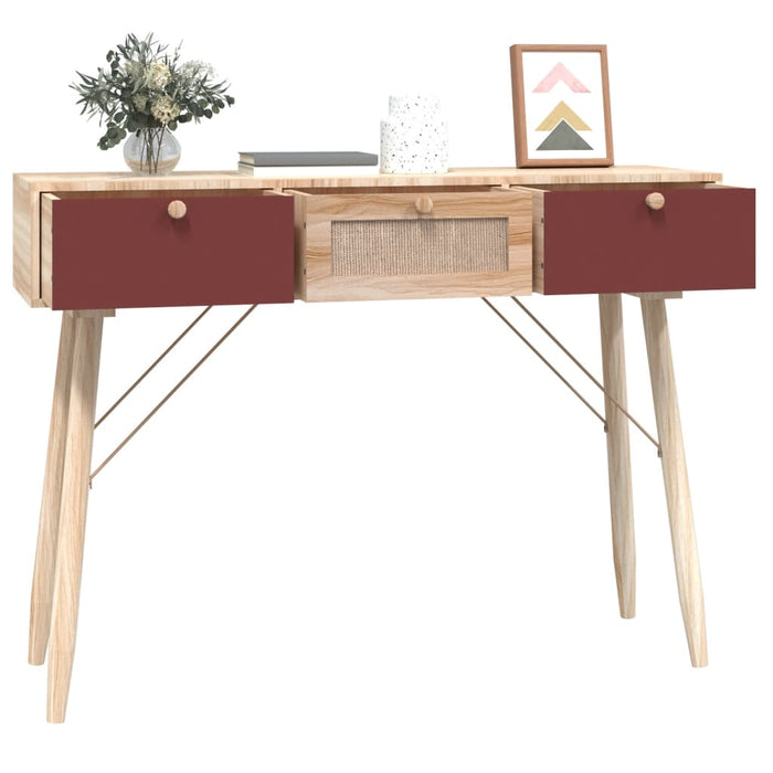 Konsolentisch mit Schubladen 105x30x75 cm Holzwerkstoff