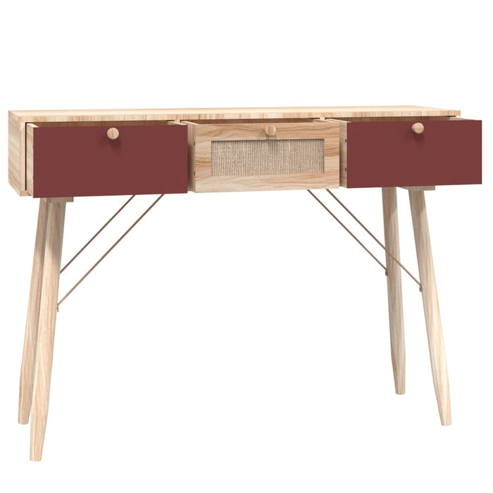 Konsolentisch mit Schubladen 105x30x75 cm Holzwerkstoff