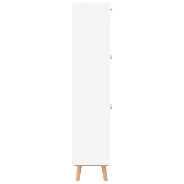 Schuhschrank Weiß 52x25x120 cm Holzwerkstoff