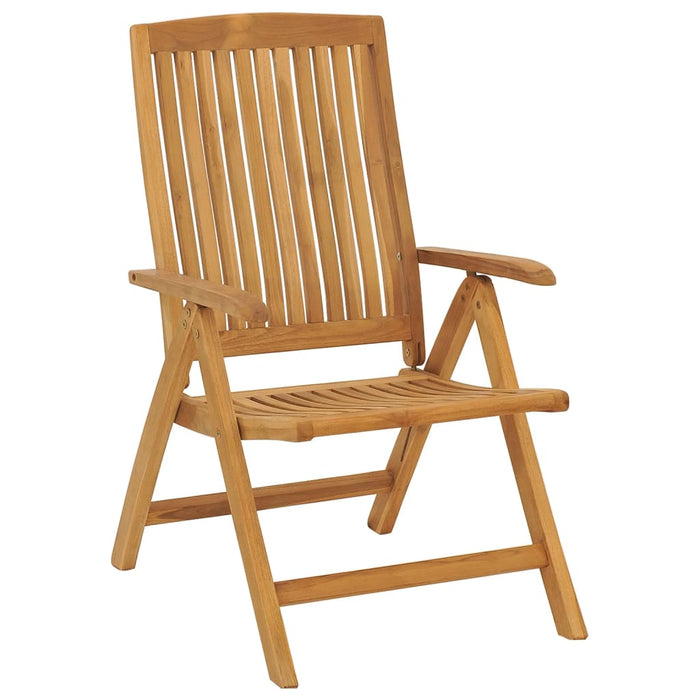 Garden chairs 6 pieces. Adjustable solid teak wood