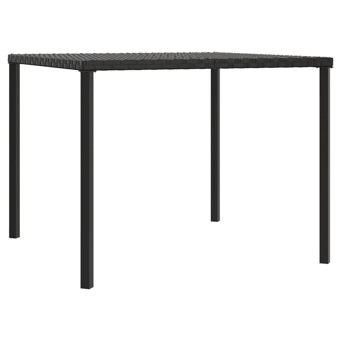 Garten-Essgruppe Claudine mit Kissen Schwarz Poly Rattan