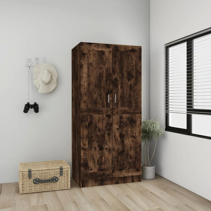 Wardrobe smoked oak 82.5x51.5x180 cm wood material