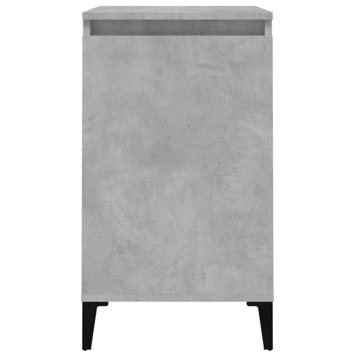 Nachttische 2 Stk. Betongrau 40x35x70 cm Holzwerkstoff