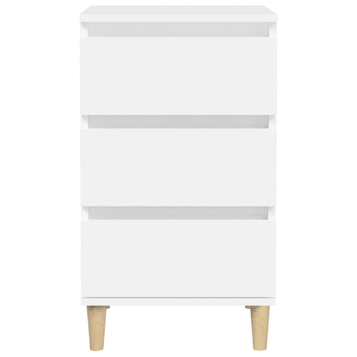 Nachttisch Weiß 40x35x70 cm Holzwerkstoff