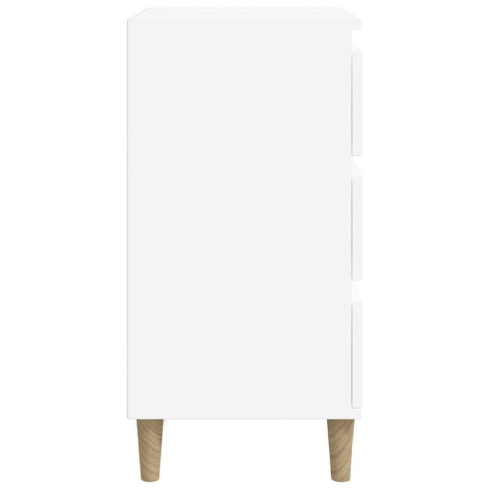 Nachttisch Weiß 40x35x70 cm Holzwerkstoff