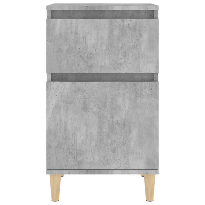 Nachttische 2 Stk. Betongrau 40x35x70 cm