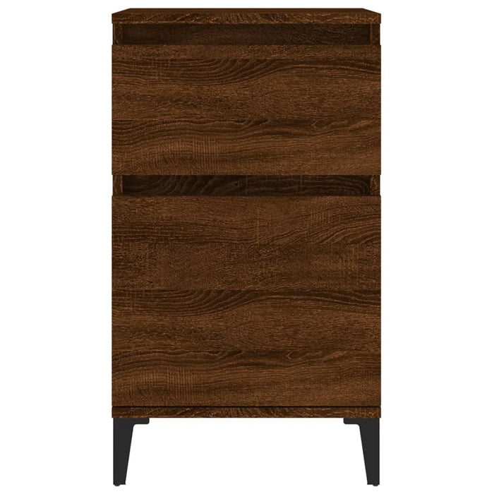 Nachttische 2 Stk. Braun Eichen-Optik 40x35x70 cm