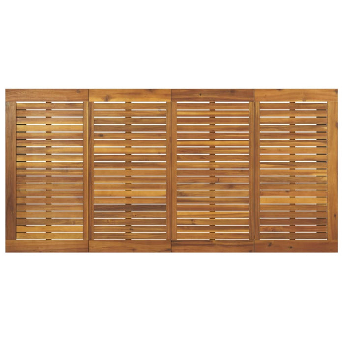 Gartentisch mit Gestell U-Form 180x90x75 cm Akazie Massivholz