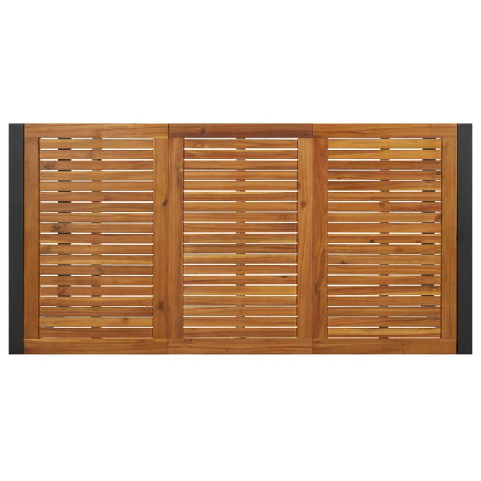 Gartentisch mit Gestell U-Form 180x90x75 cm Akazie Massivholz