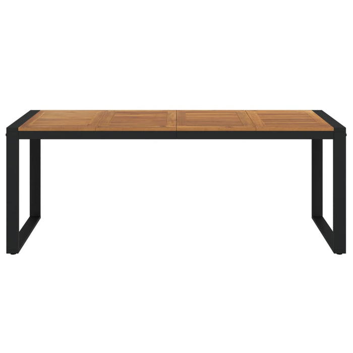 Gartentisch mit Gestell U-Form 200x90x75 cm Akazie Massivholz