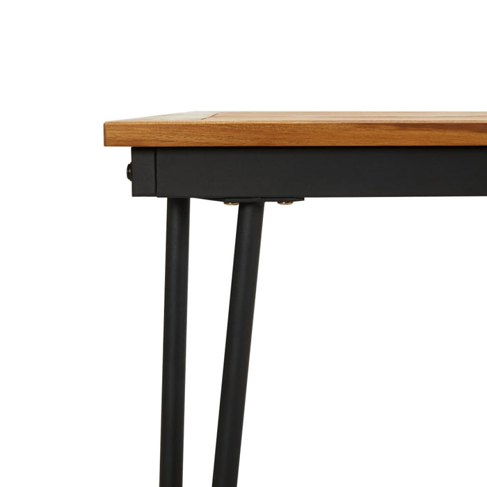 Garden table hairpin table legs 180x90x75 cm solid acacia wood