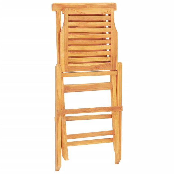 Gartenstühle 2 Stk. Klappbar 47x63x90 cm Massivholz Teak