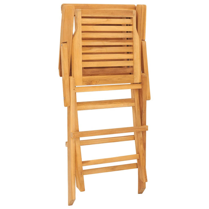 Gartenstühle 2 Stk. Klappbar 56x63x90 cm Massivholz Teak