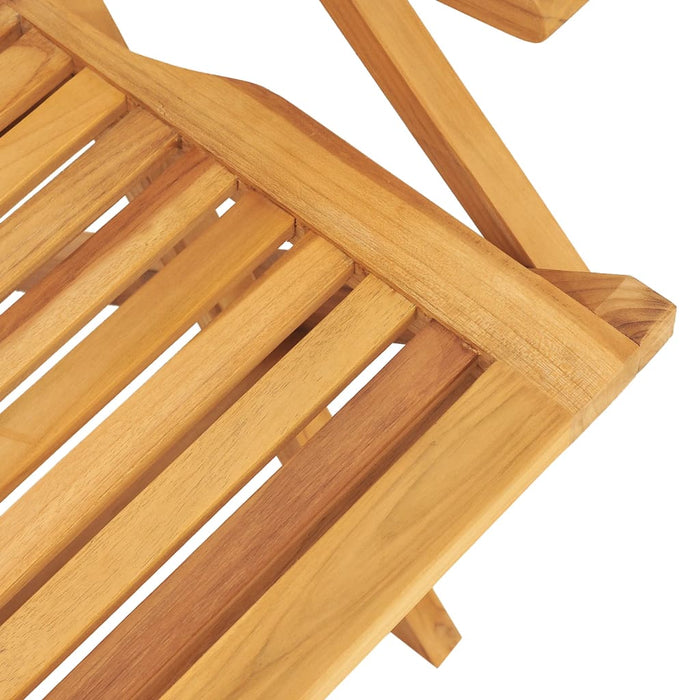 Gartenstühle 2 Stk. Klappbar 56x63x90 cm Massivholz Teak