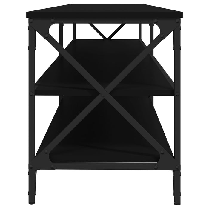 TV-Schrank Schwarz 180x40x50 cm Holzwerkstoff