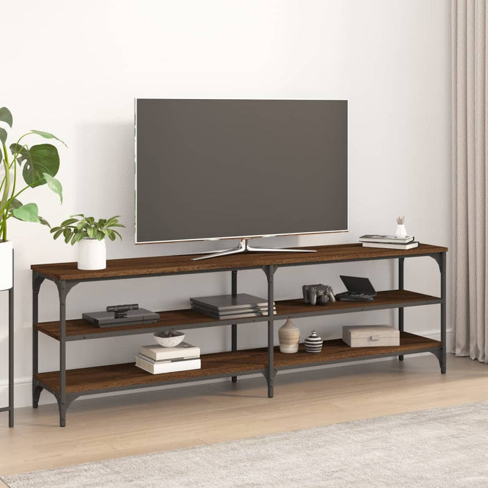 TV-Schrank Braun Eichen-Optik 160x30x50 cm Holzwerkstoff