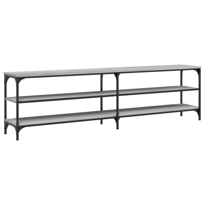 TV-Schrank Grau Sonoma 180x30x50 cm Holzwerkstoff und Metall