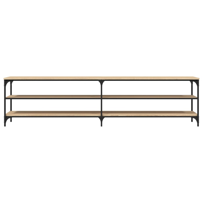 TV-Schrank Sonoma-Eiche 200x30x50 cm Holzwerkstoff und Metall