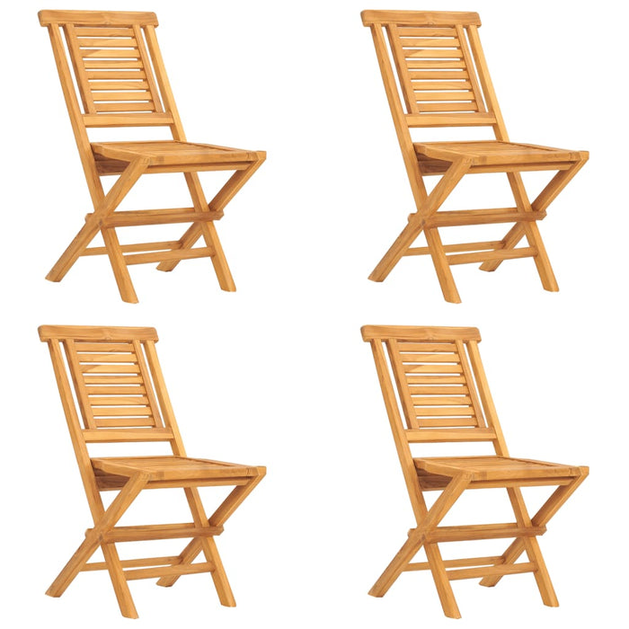 5-tlg. Garten-Essgruppe Massivholz Teak