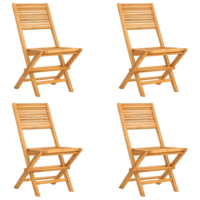 5-tlg. Garten-Essgruppe Massivholz Teak