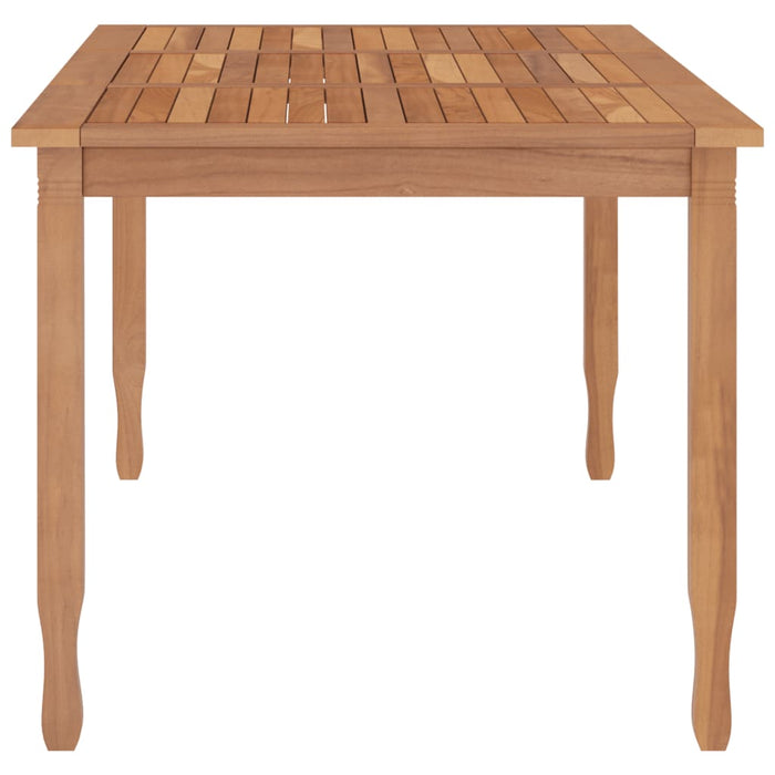 Garden dining table 200x90x75 cm solid teak wood