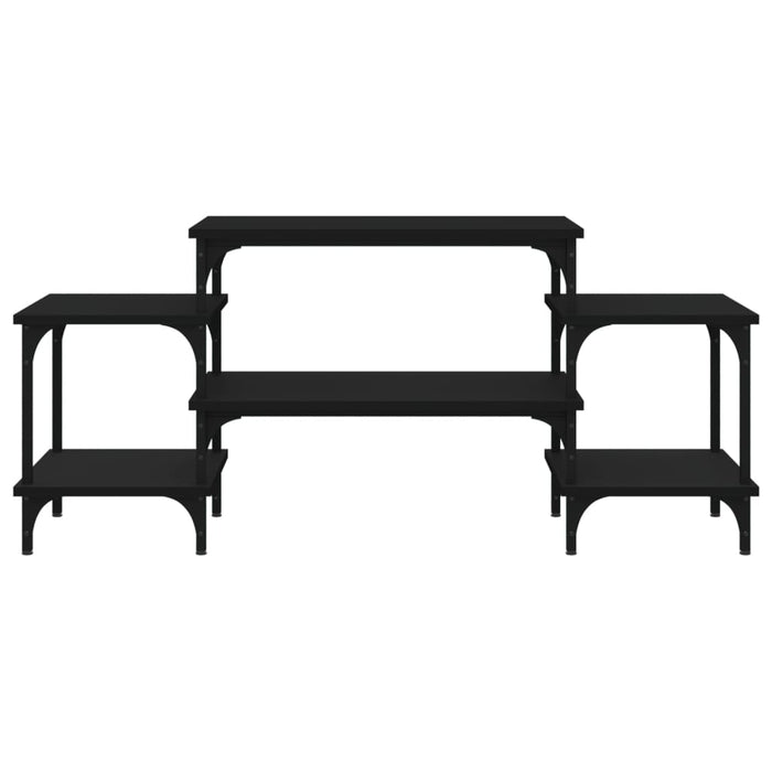 TV-Schrank Schwarz 117x35x52 cm Holzwerkstoff