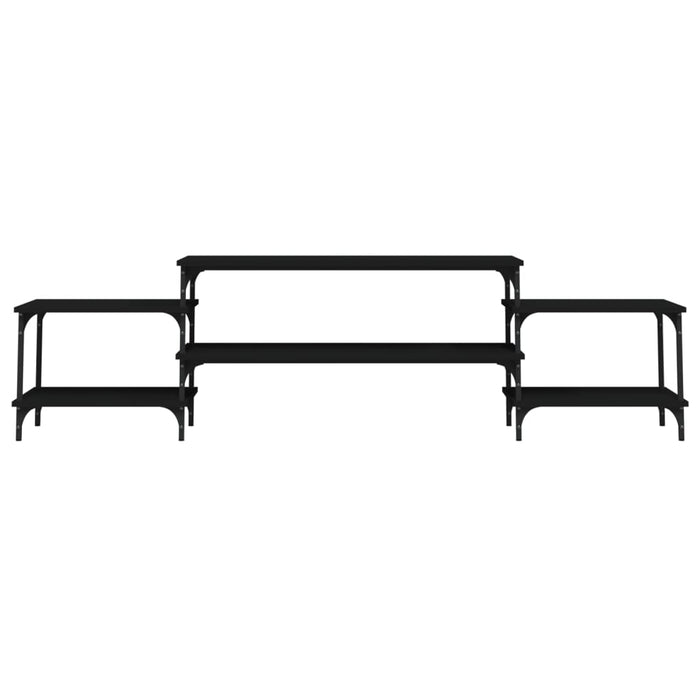 TV-Schrank Schwarz 197x35x52 cm Holzwerkstoff