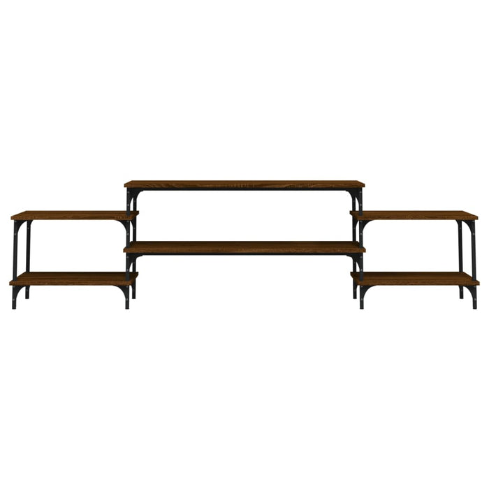 TV-Schrank Braun Eichen-Optik 197x35x52 cm Holzwerkstoff