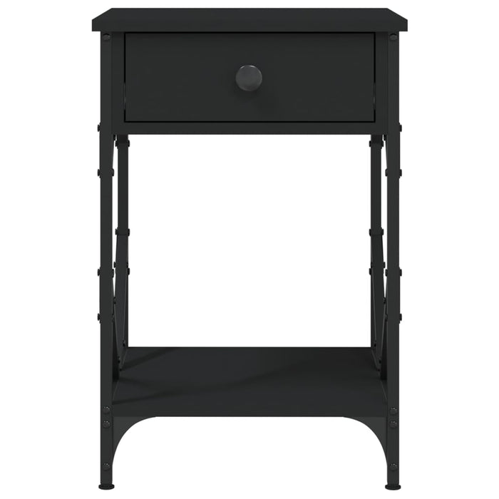 Nachttische 2 Stk. Schwarz 40x42x60 cm Holzwerkstoff
