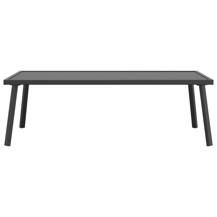 Garten Couchtisch Anthrazit 110x55x35cm Stahl