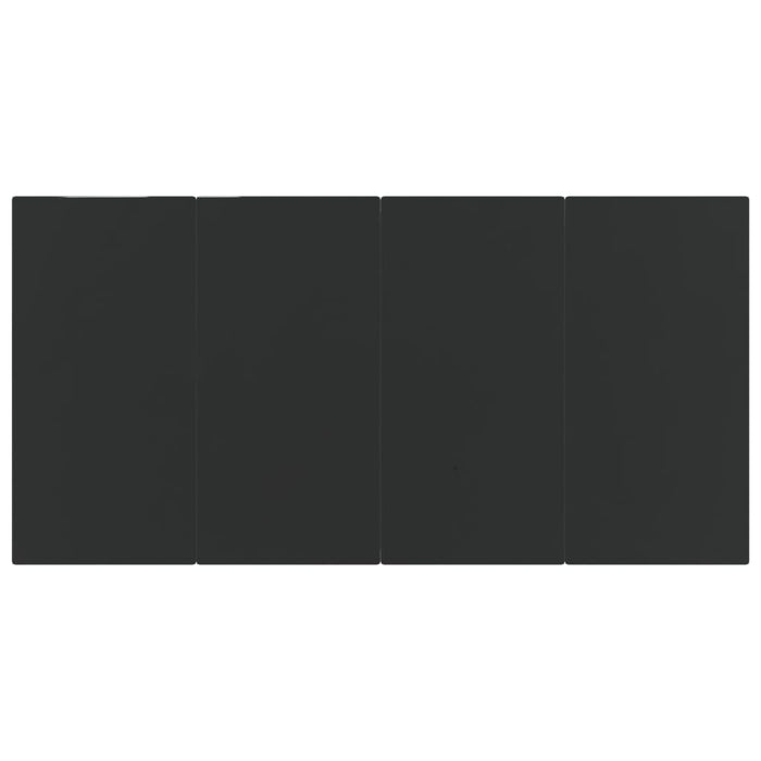 7-tlg. Garten-Essgruppe Schwarz