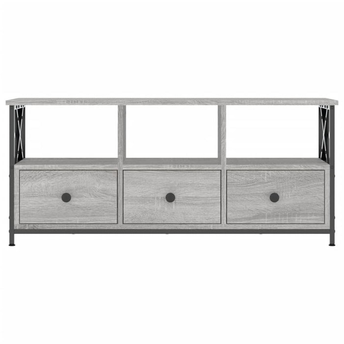 TV-Schrank Grau Sonoma 102x33x45 cm Holzwerkstoff & Eisen
