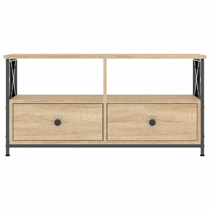 TV-Schrank Sonoma-Eiche 90x33x45 cm Holzwerkstoff & Eisen