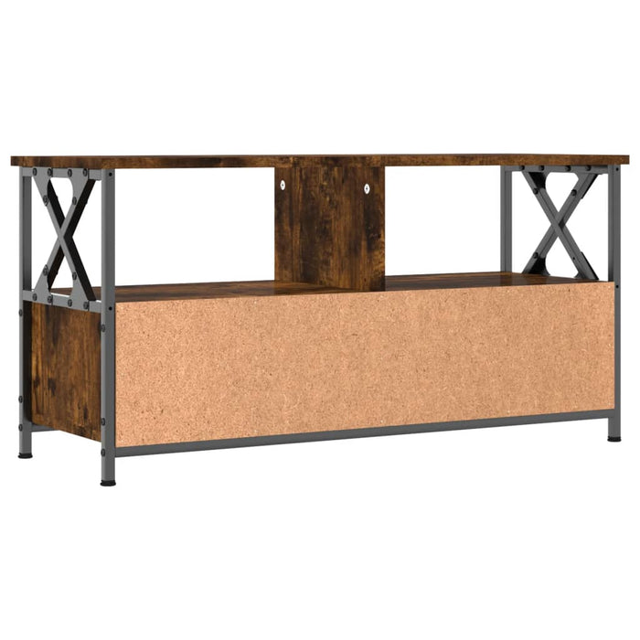 TV cabinet Sonoma oak 90x33x45 cm wood material &amp; iron