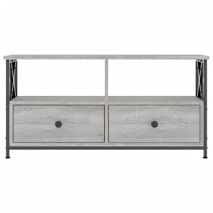 TV-Schrank Grau Sonoma 90x33x45 cm Holzwerkstoff & Eisen