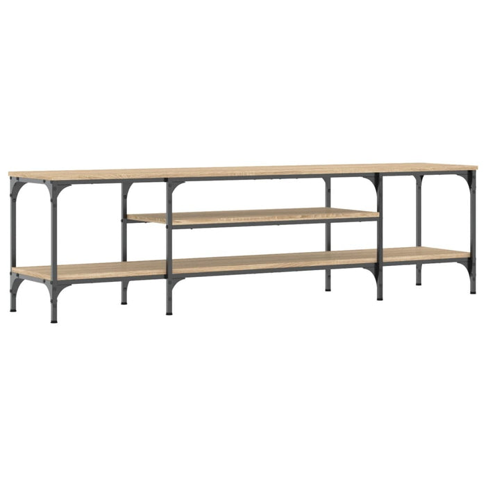 TV-Schrank Sonoma-Eiche 161x35x45 cm Holzwerkstoff & Eisen