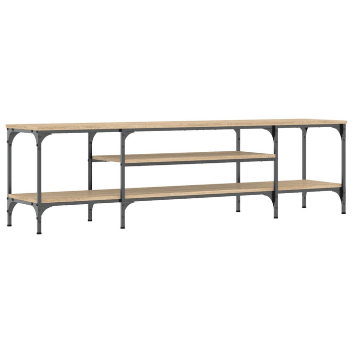 TV-Schrank Sonoma-Eiche 161x35x45 cm Holzwerkstoff & Eisen