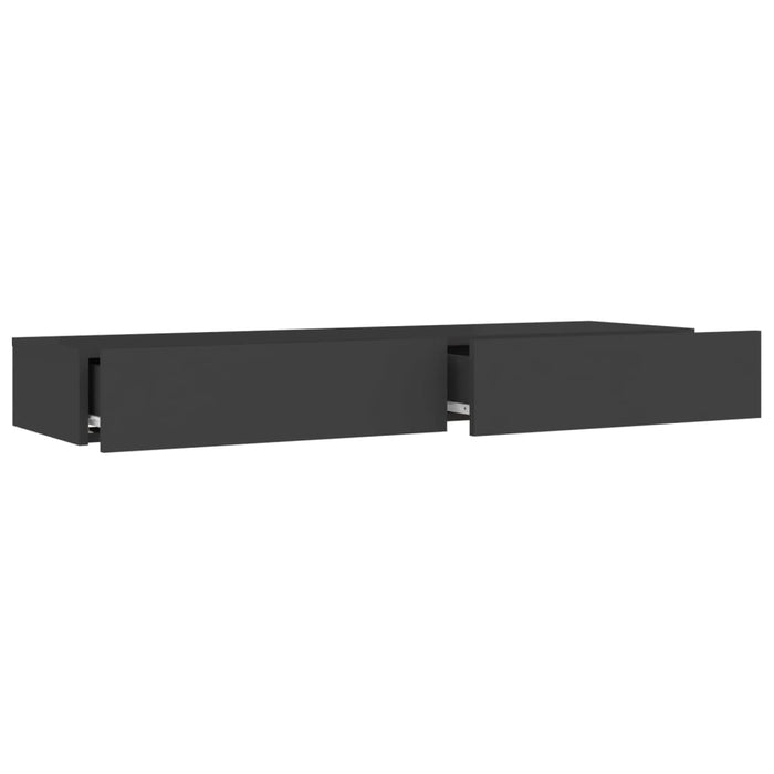 TV-Schrank mit LED-Leuchten Grau 120x35x15,5 cm