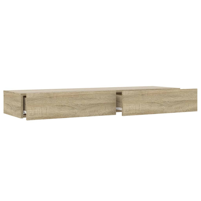 TV-Schrank mit LED-Leuchten Sonoma-Eiche 120x35x15,5 cm