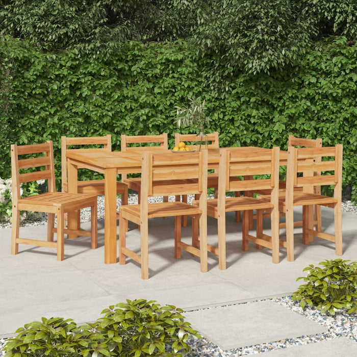 Gartenstühle 8 Stk. Massivholz Teak